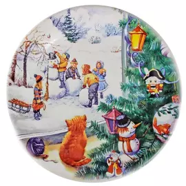 "Miracles for Christmas" gift set with a plate